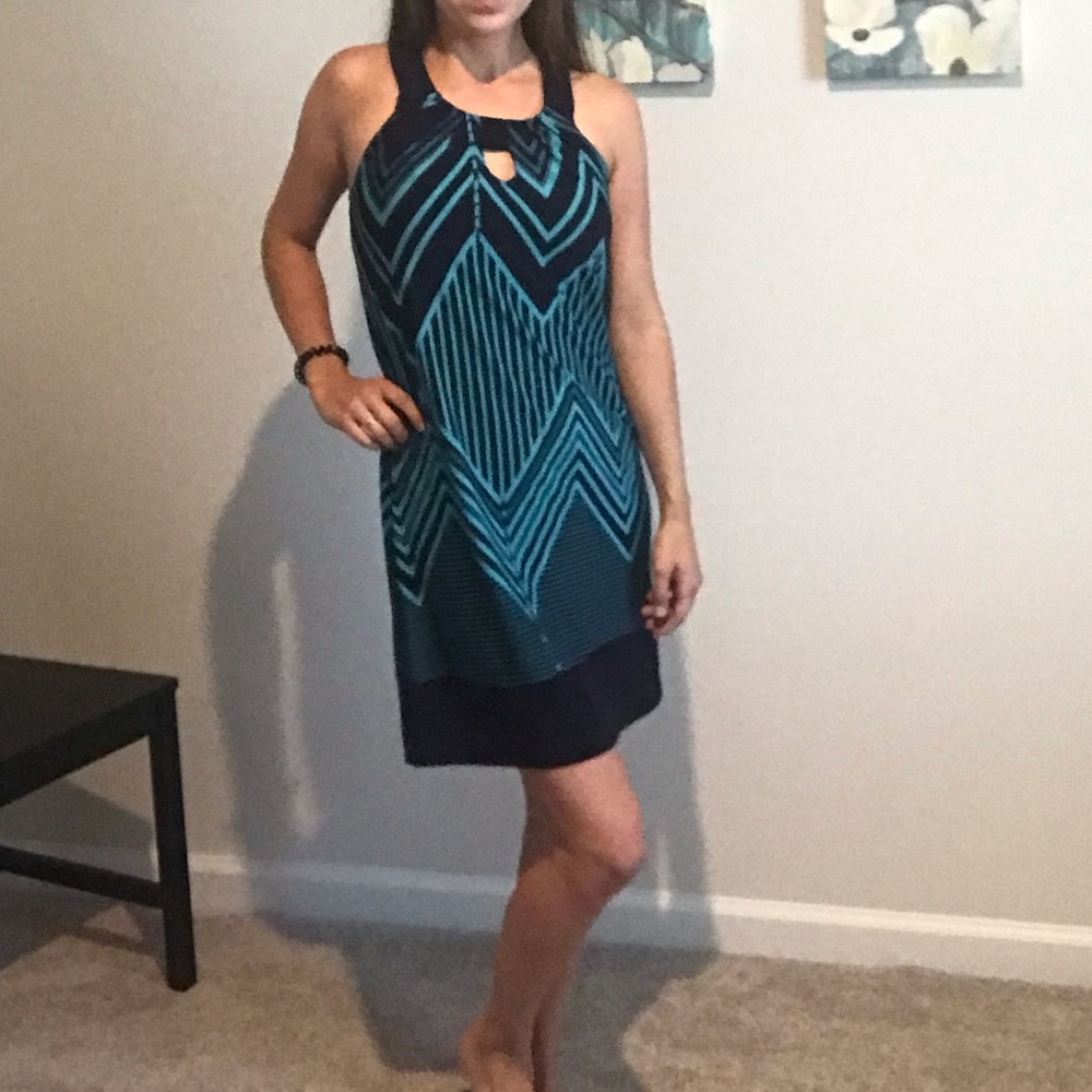 Blue Pattern Dress